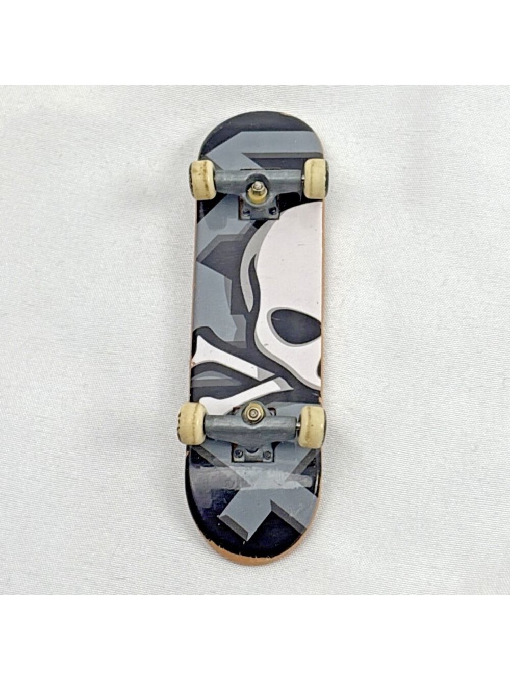 Vintage Tech Deck ATM Click Skull Logo Black Gray Fingerboard Skateboard Gonz